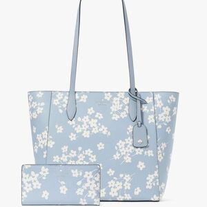 Kate Spade Gray Floral Tote